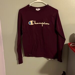 Dark purple/maroon Champions long sleeve